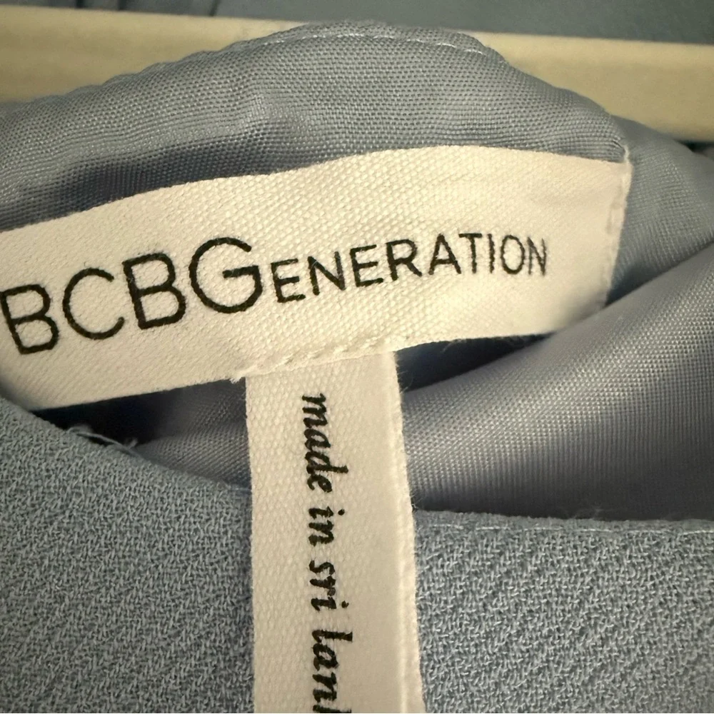 Adorable BCBGeneration Light Blue Mini Dress with Ruffle Sleeves - Picture 3 of 4